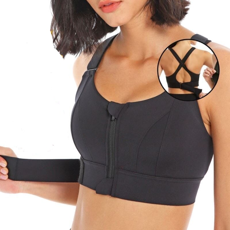 Sports and beautiful back bra set, cross-back sports bra, no chest pad, adjustable size, and can be worn inside normally.