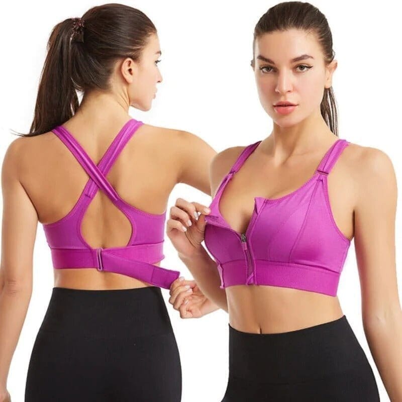 Sports and beautiful back bra set, cross-back sports bra, no chest pad, adjustable size, and can be worn inside normally.